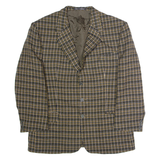 PAUL SMITH Mens Blazer Jacket Yellow Tweed Wool Check L