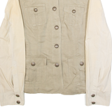 MARC CAIN Womens Coach Jacket Green Linen M