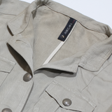MARC CAIN Womens Coach Jacket Green Linen M