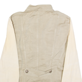 MARC CAIN Womens Coach Jacket Green Linen M
