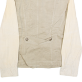 MARC CAIN Womens Coach Jacket Green Linen M