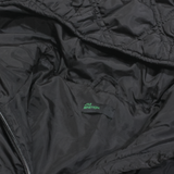 BENETTON Womens Quilted Jacket Black Hooded Diamond M