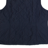 JOULES Womens Quilted Gilet Blue Diamond M