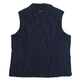 JOULES Womens Quilted Gilet Blue Diamond M