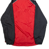 NIKE Mens Rain Jacket Red Nylon Hooded S