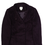 REISS Womens Overcoat Jacket Purple Wool M