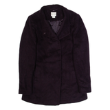 REISS Womens Overcoat Jacket Purple Wool M