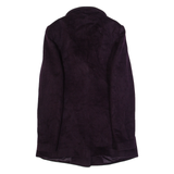 REISS Womens Overcoat Jacket Purple Wool M