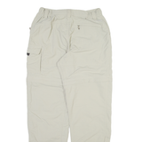 COLUMBIA Detachable Legs Mens Trousers Grey Relaxed Straight W26 L30