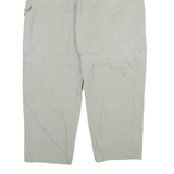 HIS Detachable Legs Mens Trousers Grey Relaxed Straight W33 L28