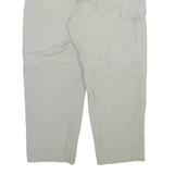 HIS Detachable Legs Mens Trousers Grey Relaxed Straight W33 L28