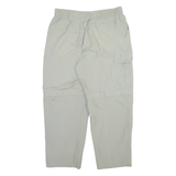 HIS Detachable Legs Mens Trousers Grey Relaxed Straight W33 L28