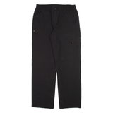 HS OUTERWEAR Mens Trousers Black Regular Straight W30 L30