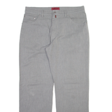 PIERRE CARDIN Mens Trousers Grey Regular Straight W36 L32
