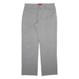 PIERRE CARDIN Mens Trousers Grey Regular Straight W36 L32