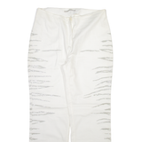 ZUCCHERO Womens Trousers White Regular Straight W32 L29