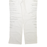ZUCCHERO Womens Trousers White Regular Straight W32 L29