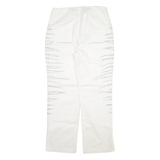 ZUCCHERO Womens Trousers White Regular Straight W32 L29