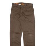 DOCKERS Mens Trousers Brown Slim Straight W31 L34