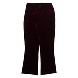 ASSA Womens Trousers Maroon Slim Bootcut W24 L25