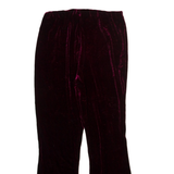 ASSA Womens Trousers Maroon Slim Bootcut W24 L25