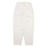 COEN BASICS Womens Trousers Cream Relaxed Tapered W24 L25