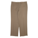 Mens Trousers Beige Regular Straight W36 L30