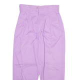 CHARLES VOGELE Womens Trousers Purple Relaxed Tapered W30 L27