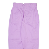 CHARLES VOGELE Womens Trousers Purple Relaxed Tapered W30 L27