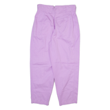 CHARLES VOGELE Womens Trousers Purple Relaxed Tapered W30 L27