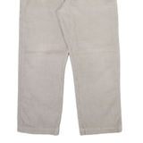 KINGFIELD Mens Corduroy Trousers Grey Regular Straight W38 L28