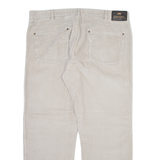 KINGFIELD Mens Corduroy Trousers Grey Regular Straight W38 L28