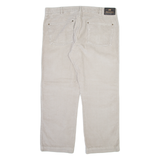 KINGFIELD Mens Corduroy Trousers Grey Regular Straight W38 L28