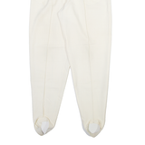 SPENGLER Womens Trousers Cream Regular Tapered Wool W28 L30