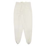 SPENGLER Womens Trousers Cream Regular Tapered Wool W28 L30