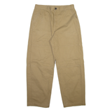 COLLUSION Mens Trousers Beige Relaxed Straight W32 L29