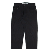 BLACKSMITH Womens Trousers Black Slim Straight W28 L33