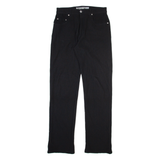 BLACKSMITH Womens Trousers Black Slim Straight W28 L33