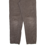 TEDDY'S Mens Corduroy Trousers Grey Regular Tapered W32 L29