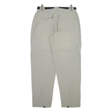 THE NORTH FACE Detachable Legs Mens Trousers Grey Relaxed Straight Nylon W30 L31