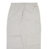 DICKIES Cargo Mens Trousers Beige Relaxed Straight W36 L30