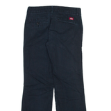 DICKIES Womens Trousers Blue Relaxed Bootcut W28 L28