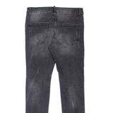 DSQUARED2 Distressed Mens Jeans Grey Slim Skinny Stone Wash W31 L30