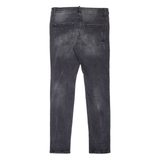 DSQUARED2 Distressed Mens Jeans Grey Slim Skinny Stone Wash W31 L30