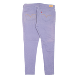 LEVI'S 535 Legging Womens Jeans Purple Slim Straight W32 L26