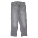 WRANGLER Walker High Rise Womens Jeans Grey Slim Tapered Stone Wash W27 L25