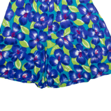 SK WEAR Womens Casual Shorts Blue Floral XXS W24