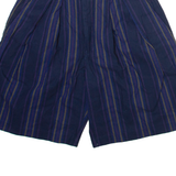 SKOOZI Womens Casual Shorts Black Striped XXS W24