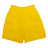 RAFAELLA Womens Casual Shorts Yellow XS W26