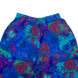 JERI MARQUE Womens Casual Shorts Black Relaxed Floral M W24